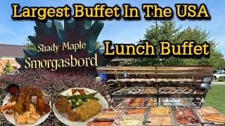 Shady Maple Smorgasbord Lunch Buffet Largest In USA PA Amish Country [upl. by Margreta]