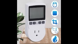 LCD Digital Plug in Thermostat Timer Switch Socket Temperature Controller Switch [upl. by Alien847]