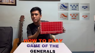 HOW TO PLAY Game of the GeneralsTAGALOG VERSION [upl. by Goldfarb]