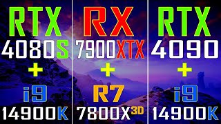 RTX 4080 SUPER  INTEL i9 14900K vs RX 7900XTX  RYZEN 7 7800X3D vs RTX 4090  INTEL i9 14900K [upl. by Almond588]