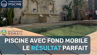 Piscine avec Fond mobile par Les piscines sur Somail [upl. by Balkin]