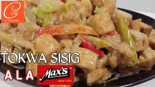 TOFU SISIG  TOKWA SISIG ALA MAXS  QUICK AND EASY BUDGET MEAL TOFU RECIPE E11 [upl. by Nicolina]