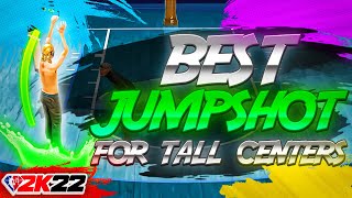 BEST TALL 6quot10 to 7quot3 CENTER JUMPSHOT for LOWHIGH 3PT RATING on NBA 2K22 BEST JUMPSHOT 2K22 [upl. by Atsirtal]