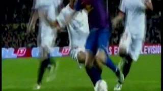 Barcelona vs Sevilla 00 Messi Penalty Miss  Fight  Kanoute RED Card 22102011 [upl. by Yldarb]