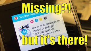 How to Fix your Damaged or Missing Cartridge in a HP Officejet Pro Series [upl. by Assadah752]