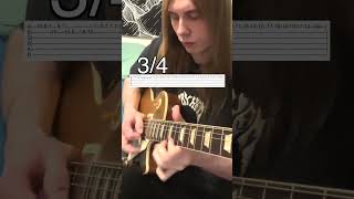 Metallica  Master of Puppets Guitar Solo Cover With Tabs [upl. by Mckale]