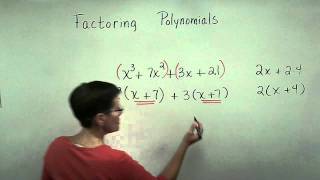 Introductory Algebra  Factoring  4 Terms by Grouping [upl. by Saixela]