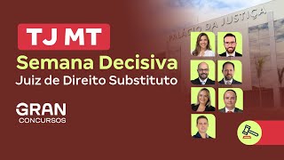 Concurso TJ MT  Semana decisiva Juiz de Direito Substituto  Direito Civil [upl. by Cirdla]