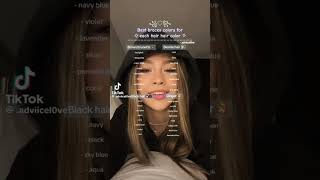 braces colors for each hair color  preppyshorts tips4u braces notmine tiktok tiktoktips [upl. by Ahael]