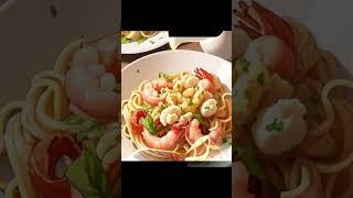 Scampi Pasta shorts animeart foodart scampi pasta [upl. by Anigroeg]