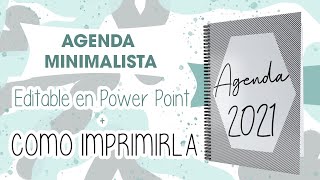 COMO IMPRIMIR AGENDA PASO A PASO  DESCARGA DE AGENDA 2021 [upl. by Aurita]