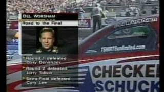 Del Worsham VS John Force Gator Nationals 2004 [upl. by Drahsir633]