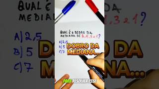 MEDIANA  ESTATÍSTICA  MATEMÁTICA BÁSICA [upl. by Nelg]