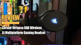 Review Corsair Virtuoso RGB Wireless Xt Multiplatform Gaming Headset 2023 [upl. by Weinberg]