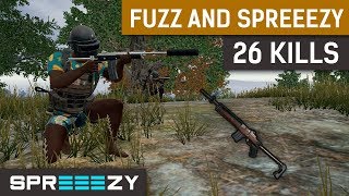 FaZe Fuzzface carrying sprEEEzy vs Squads  Mini14 OP  26 Kills Total [upl. by Harobed]