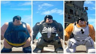 All BigFig characters perform Hulk transform animation Part 1  LEGO Marvel Superheroes [upl. by Yim981]