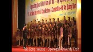 Toki Gong Haleluya  PSM UNDIP DIPONEGORO UNIVERSITY CHOIR [upl. by Akahs]