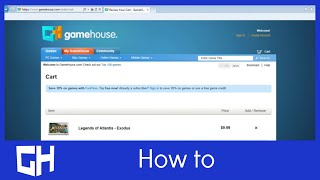 Buying a Game on GameHouse [upl. by Tekla]