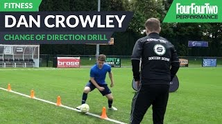 Dan Crowley  How to improve change of direction  Soccer drill [upl. by Comyns]