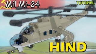 Mi24 Hind Helicopter  Plane Crazy  Tutorial [upl. by Nalepka]