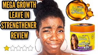 MEGA GROWTH DAILY LEAVE IN STRENGTHENER REVIEW 2020 MEGAGROWTH LEAVEIN CONDITIONER NIGERIAN YOUTUBER [upl. by Aihtela]