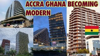 Building the new Accra Magnificent Tall Buildings Changing the skyline of Accra 🇬🇭 ghana accra [upl. by Dyann]