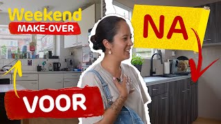 STIJLVOLLE DIY KEUKEN MAKEOVER IN 1 WEEKEND [upl. by Ellenet981]