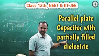 17 Capacitor with partially filled dielectric  12th  Physics handwritten notes cbse [upl. by Mike611]