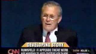 Donald Rumsfeld Caught Lying [upl. by Ahsemrac]