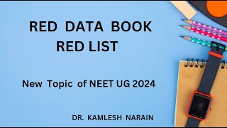 RED DATA BOOK New topic of syallabus NEET 2024 [upl. by Micco]