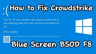 How To Fix Crowdstrike Blue Screen BSOD [upl. by Japha]