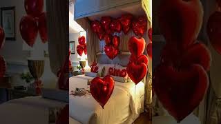 Valentine Day Romantic Room Decor 💖🌹 [upl. by Polak339]