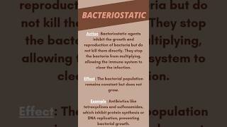 Bacterolytic vs Bacteriostatic whats the difference  Part2 shorts shortsfeed antibiotics [upl. by Eralc]