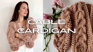 Beginners Friendly  Knit Exceptional Chunky Cardigan in a Weekend 🤩 [upl. by Kozloski]