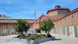 Barcelona  Mercat de Sant Antoni  Walking Barcelona  Fresh Market 4K [upl. by Notak]