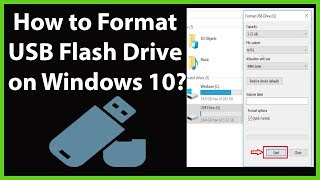 How to Format USB Flash Drive on Windows 10 [upl. by Caritta]