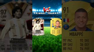 FIFA 22 MARADONA VS FIFA 22 Attackers 😱🔥  Messi Ronaldo Neymar Mbappeyoutube sortyoutube [upl. by Ahsiner]