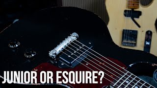 Les Paul Junior vs Esquire Part 1 [upl. by Esdnil]