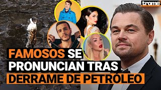 DERRAME DE PETRÓLEO Leonardo DICAPRIO y otros famosos se pronuncian tras desastre en mar peruano [upl. by Retsevlys]