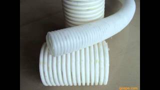 large diameter 4 inch 100mm corrugated electircal plastic flexible pipe with pvc coated a [upl. by Burnaby]