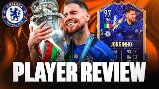 FIFA 22 DIESE UPGRADE IST INSANE JORGINHO TOTY PLAYER REVIEW [upl. by Nodnas]