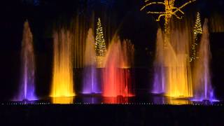 Longwood Gardens Christmas Fountains 2014 HD [upl. by Rot]