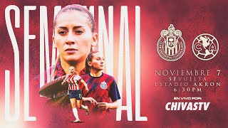 EN VIVO  Chivas Femenil vs América  Semifinal Vuelta  NARRACIÓN  Apertura 2022 [upl. by Adyam925]