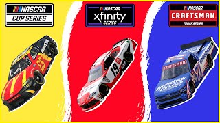 Cup vs Xfinity vs Craftsman Truck Series  NASCAR Compared  DRS [upl. by Asiral]