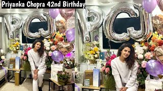 Priyanka Chopra 42nd Birthday with Nick Jonas and Mannara Chopra Parineeti Chopra wishes [upl. by Coyle]