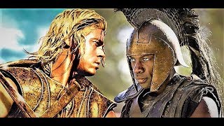 Both Fight Scenes of Achilles vs Hector TV Show and Movie HD [upl. by Iggep]