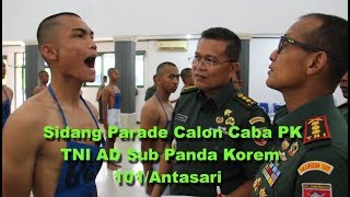 Danrem 101Antasari Pimpin Sidang Parade Caba PK TNI AD Tahun 2019 [upl. by Aleihs]