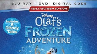 Opening to Olafs Frozen Adventure 2017 2018 DVD [upl. by Tristis]