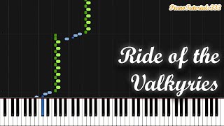 Ride of the Valkyries  Richard Wagner Piano Tutorial Synthesia [upl. by Haney744]