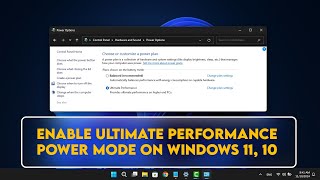 How to enable Ultimate Performance power mode on Windows 11 10 [upl. by Melisent107]